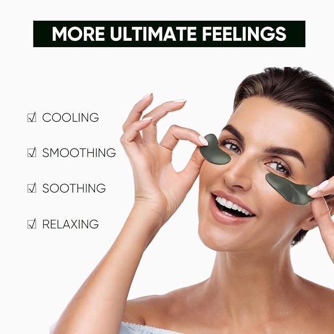 Under Eye Mask Moisturizing Eye Mask Patches,60PCS Eye Treatment Mask Cooling Under Eye Pads for Brightening Repairing and Refreshing Your Skin Under Eye Mask, Beauty Skin Care Gift (black)-BrightBean Baby