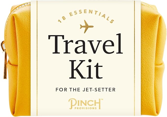 Pinch Provisions Travel Kit, includes 18 Must-Have Emergency Essential Items for Travelling, Ideal Road Trip or Airport Gift for Friends, Family & Peers, Portable Pouch-BrightBean Baby
