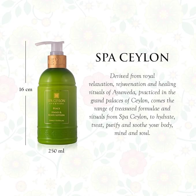 SPA CEYLON Peace Hand and Body Lotion | Calming Herbal Moisturizer with Coconut, Almond & Lemongrass | Gentle & Soothing for All Skin Types-BrightBean Baby