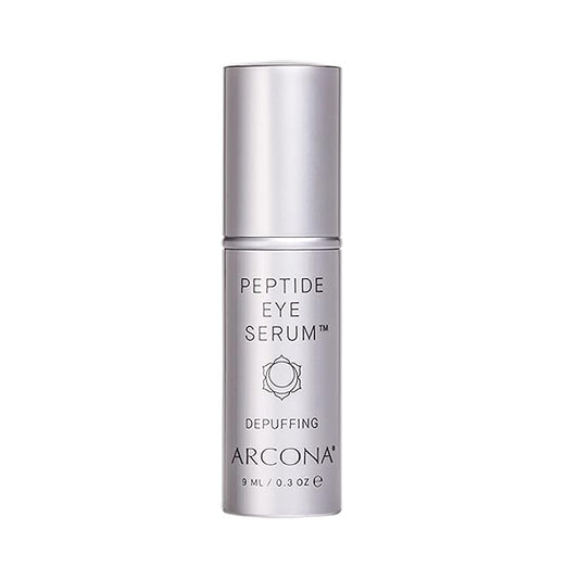 ARCONA Peptide Eye Serum - Coffee Extract Reduces Puffiness, Aloe + Lavender Soothe, Peptides Reduce Fine Lines + Wrinkles .3 oz. Made In The USA-BrightBean Baby