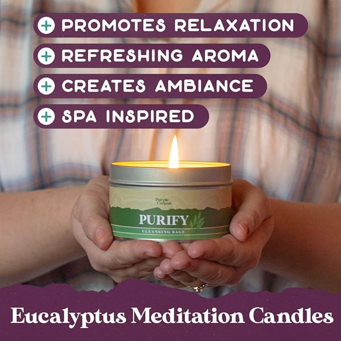 Purple Canyon Spa Gift Box for Women | Revitalizing Eucalyptus Spearmint Stress Relief Gift for Women-BrightBean Baby