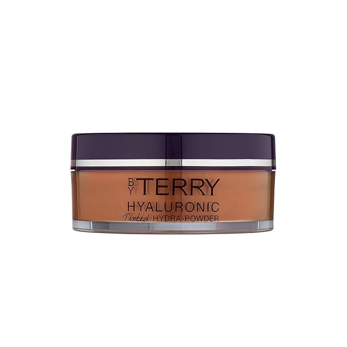 By Terry Hyaluronic Tinted Hydra-Powder, Non-Drying Loose Face Setting Powder, Blur Imperfections & Mattify, Dark, 0.35 oz-BrightBean Baby