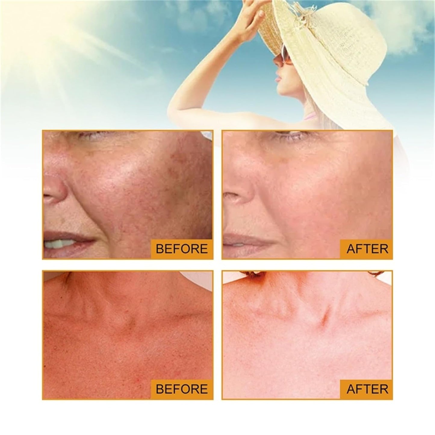 Tinted Sunscreen For Face SPF 50, Universal Protector Solar 50 Moisturizer, Hydrating Sun Essence Face Sunscreen, UV Defense, Travel Size, 1.7 Fl.OZ-BrightBean Baby