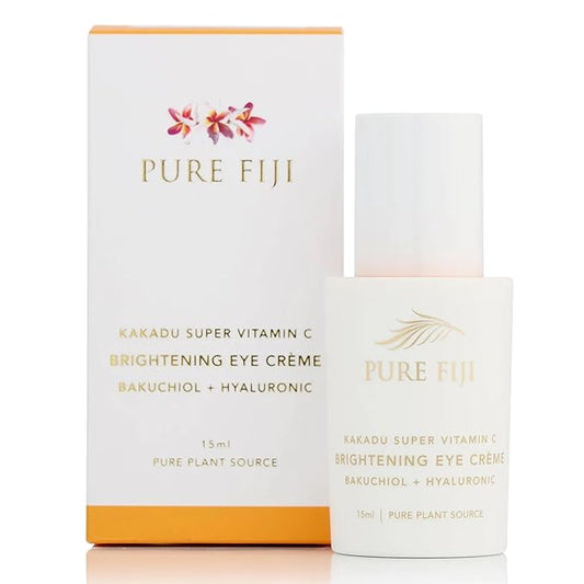 PURE FIJI Eye Cream Vitamin C Brightening Eye Cream, Under Eye Cream for Wrinkles and Bags, Under Eye Cream For Dark Circles, Smoothing & Anti-Aging Skincare (0.5oz/15ml)-BrightBean Baby