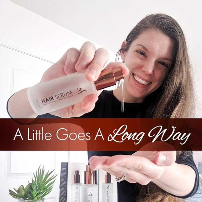 HerStyler Hair Repair Serum - Argan Oil Hair Serum for Frizzy and Damaged Hair - For Frizz, Styling and Shine - 2 Fl Oz - Pack of 1-BrightBean Baby