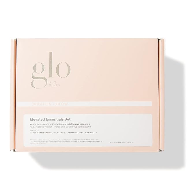 Glo Skin Beauty Brighten + Glow Elevated Essentials Set - Cleanse, Brighten & Hydrate, Targets Dullness, Dark Spots & Sun Damage-BrightBean Baby