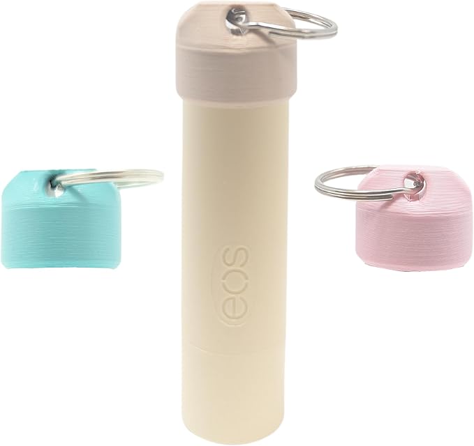 Keychain Holder EOS Lip Balm Stick (Keychain Only) - Travel Size Lip Balm Chapstick - Healing Stick - Made in USA-BrightBean Baby