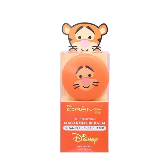 The Crème Shop x Disney Macaron Lip Balm Winnie The Pooh Lemon Honeycomb Crème Korean Scented Pocket Portable Vitamin E Shea Butter (Tigger (Mango Peach))-BrightBean Baby