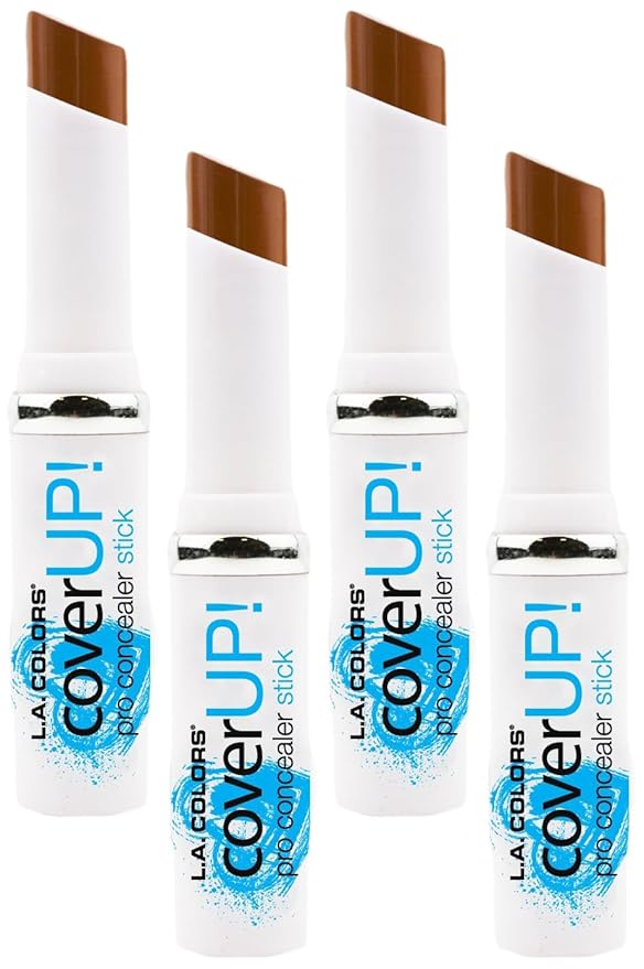 L.A. Colors Cover Up! Concealer Stick, Cafe, 1 Ounce (Pack of 4)-BrightBean Baby