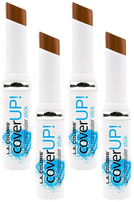 L.A. Colors Cover Up! Concealer Stick, Cafe, 1 Ounce (Pack of 4)-BrightBean Baby