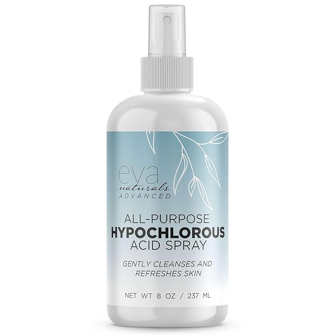 Hypochlorous Acid Spray for Face, Skin, and Body – 0.018% HOCl Facial Mist Toner, Hydrating Cleanser for Acne, Eczema, Rosacea, Eyelids, Pets, Workout, Baby, Back, Redness, Sensitive Care Spray-BrightBean Baby