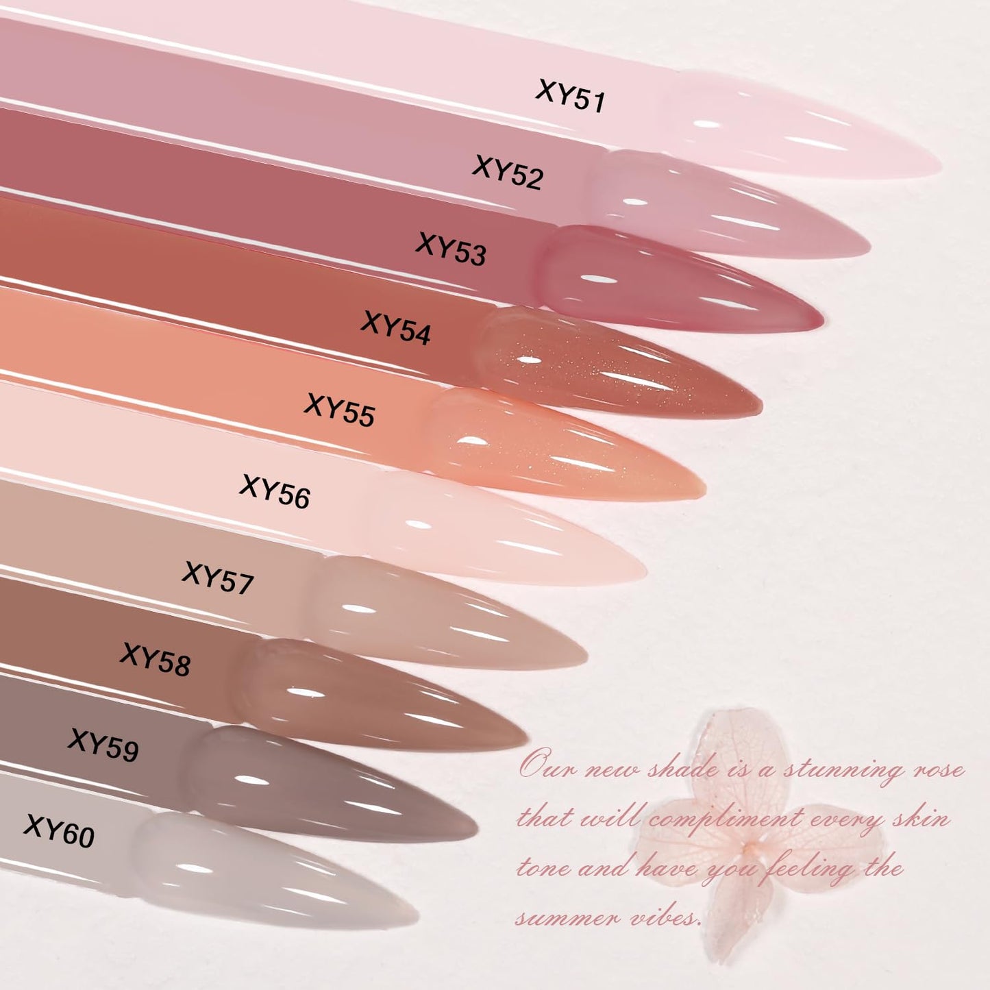 10Pcs Jelly Gel Nail Polish Set Nude Translucent Dark Skin Colors Rose Maple Red Sheer Gel Polish Kit Brown Semi-Transparent Fall Nail Polish Gel UV LED Soak Off Home DIY 7ml-BrightBean Baby