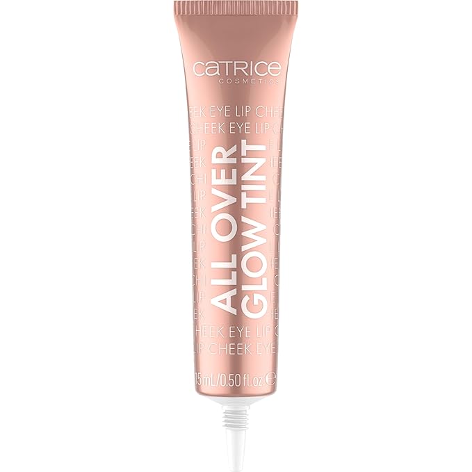 Catrice | All Over Glow Tint | Multi-Use Liquid Highlighter | Face & Body | Vitamin C, Niacinamide, Squalene, and Panthenol | Long-lasting & Lightweight | Vegan & Cruelty Free (020 | Keep Blushing)-BrightBean Baby