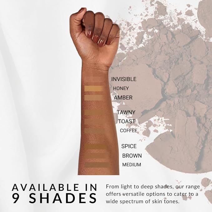 Luxury Oil Blotting Pressed Powder by Flori Roberts, Long Lasting Oil and Shine Control, Flawless Complexion for Women of Color or Deeper Skin Tones-BrightBean Baby