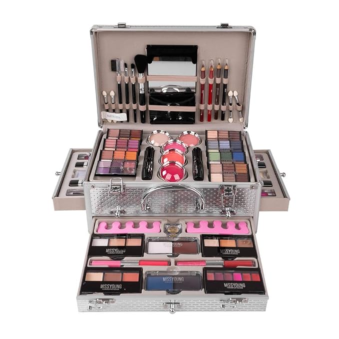 All In One Makeup Kit Multi-Purpose Combination Makeup Surprise Gift Set Beauty Full Makeup Essential Starter Kit, Compact and Lightweight Design for Girls Women and Make Up Beginners-BrightBean Baby