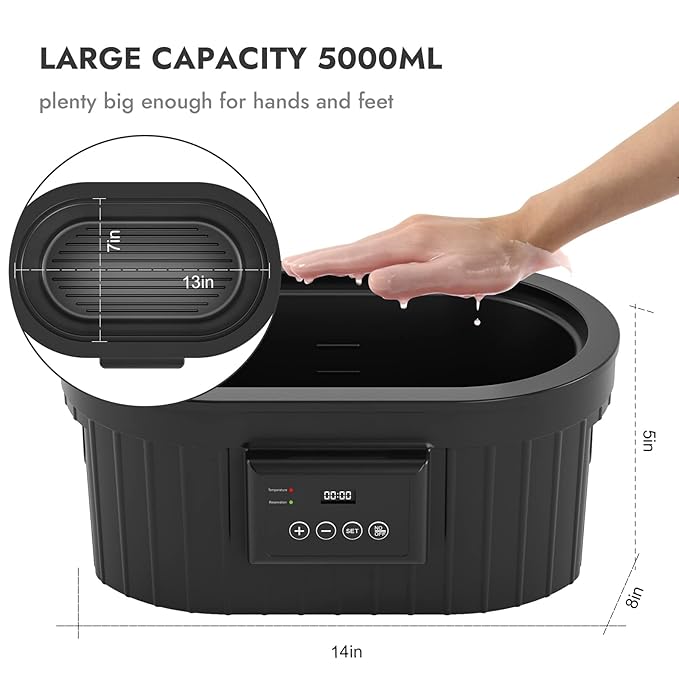 Paraffin Wax Machine for Hand and Feet, Waxkiss 5000ml Paraffin Bath with Lavender Paraffin Wax Warmer for Professional Spa & Arthritis Treatment At Home-BrightBean Baby