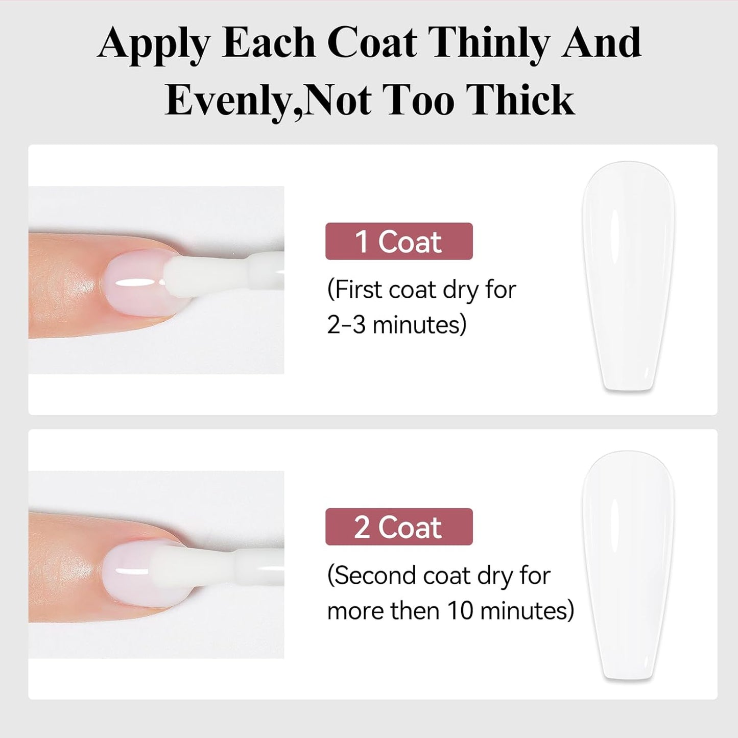 Nail Polish Milky White, Air Quick Dry Nail Lacquer Sheer Color, Regular Fast Drying Fingernail Polish Bulk Non Gel Long-Lasting DIY Salon Gift For Women-BrightBean Baby