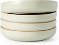 famiware Milkyway 33 oz Bowl Set, Pasta Bowls Set of 4, Salad Bowls, Double Reactive Glaze, Sturdy & Stackable, Ideal for Housewarming, Festivals, Matcha Green with Speckles
