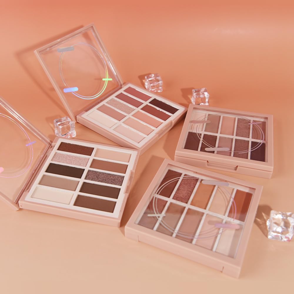 Neutral Nude Eye Shadow Palette,Matte Brown Bronze Naked Cream Eyeshadow Palette,Make Up Pallets for Women Natural Eyeshadows for Eyes Long Lasting Naturing-Looking-BrightBean Baby