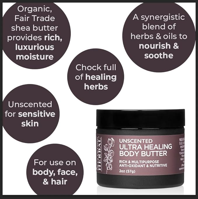 Ora's Amazing Herbal, Eczema Treatment, Touchy Skin Salve, Ultra Healing Body Butter, Organic Calendula for Skin, Herbal Salves, Unscented Skin Care-BrightBean Baby