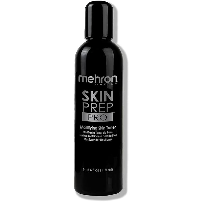 Mehron Makeup Skin Prep Pro Mattifying Skin Toner | Long Lasting Pre-Makeup Skin Primer 4 fl oz (120 ml)-BrightBean Baby