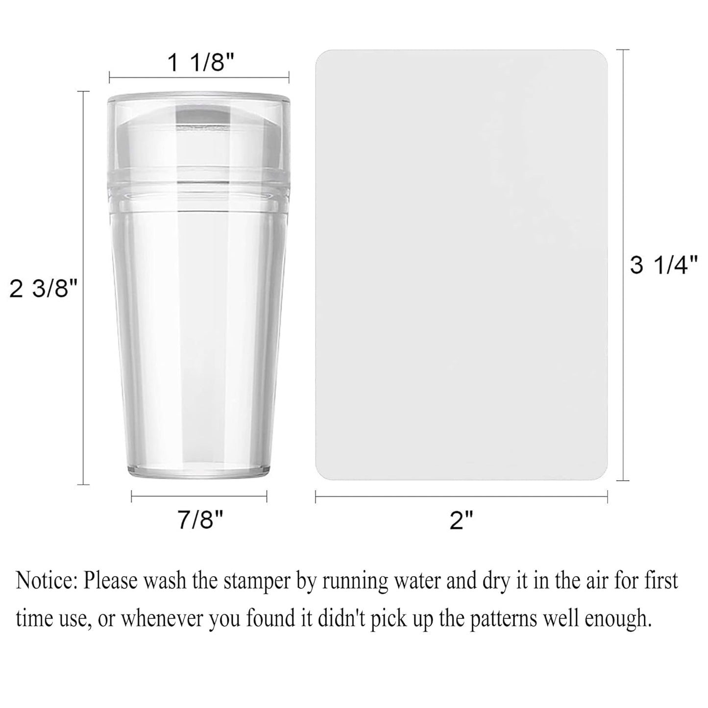 AddFavor Nail Art Stamper Kit 6pcs Flower Heart Leaf Lace Butterfly Stamping Plate Template with Silicone Nail Stamper and Scraper for Women Girls DIY Fingernail Manicure Stencils Tools-BrightBean Baby