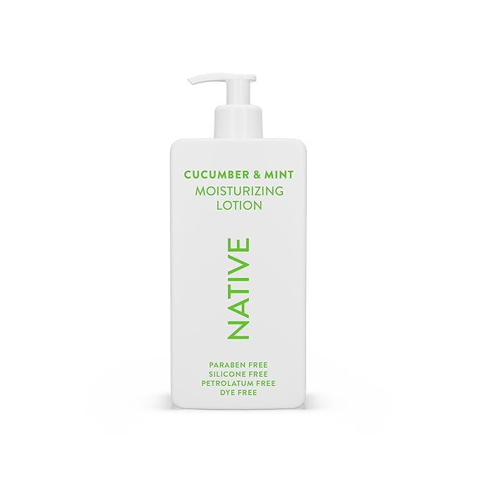 Native Body Lotion Contains Naturally Derived Plant-Based Moisturizers for Women and Men | Restores Dry Skin, Cucumber & Mint, 16.5 fl oz-BrightBean Baby