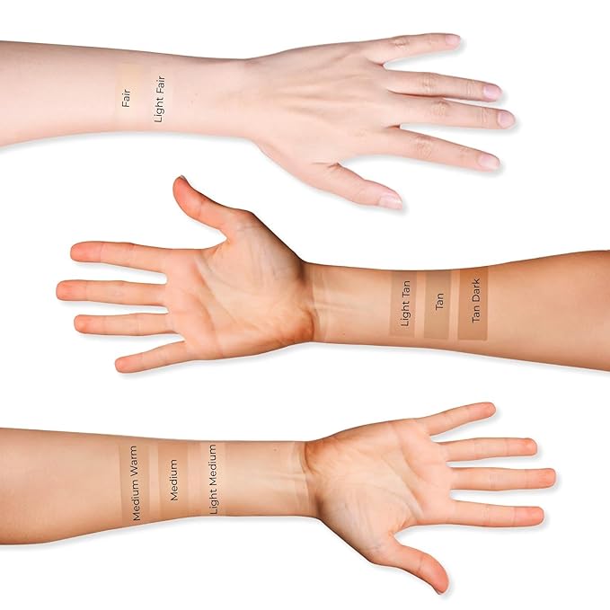 LUMINESS Silk Airbrush Spray Foundation & Buffing Brush Kit - Light Fair-BrightBean Baby