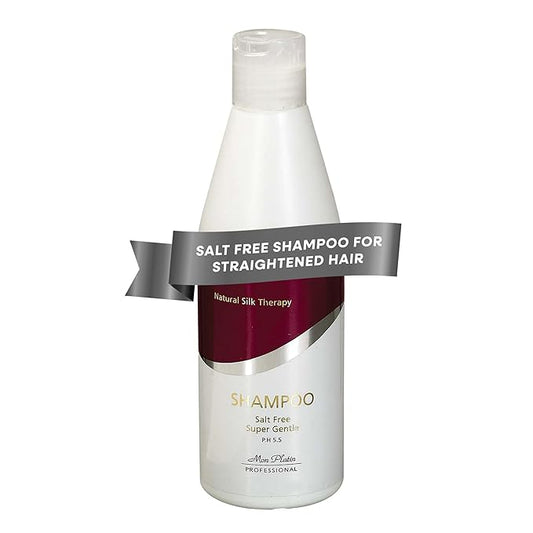 Mon Platin Natural Silk Therapy Salt-Free Shampoo for Straightened Hair - Protects Keratin & Brazilian Treatments, Sulphate-Free Formula, Keeps Hair Vibrant, 400ml-BrightBean Baby