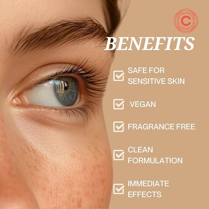 Lights On Brightening Dissolvable Eye Mask Infused with Red Algae, Vitamin C, Peptides, and Black Mulberry - Under Eye Patches for Wrinkles, Dark Circles, Puffiness, and Signs of Aging-BrightBean Baby