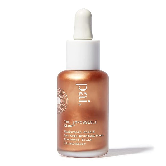 Pai Skincare - The Impossible Glow Organic Hyaluronic Acid + Sea Kelp Glow Drops | Natural, Vegan, Sensitive Skincare (Bronze, 1 fl oz | 30 ml)-BrightBean Baby