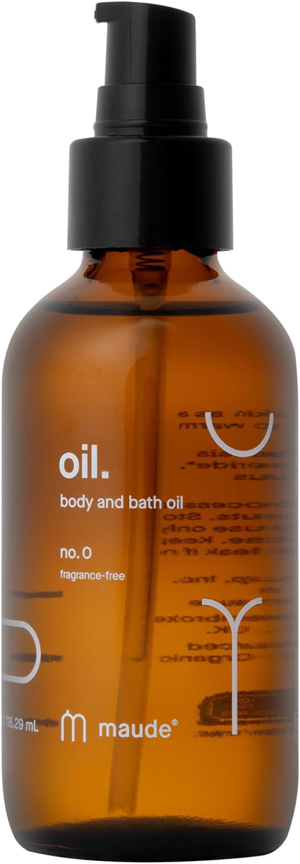 Maude Oil No. 0 - Hydrating Organic Massage + Body Oil - Skin Moisturizer with Organic Jojoba, Coconut & Castor Oil - Rich in Vitamin B + Vitamin E (4 fl oz)-BrightBean Baby