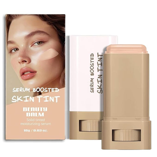 Beauty Balm Serum Boosted Skin Tint – Hydrating Tinted Moisturizer, Lightweight Solid Tinted Foundation Stick for Flawless, Sheer to Medium Coverage, Radiant & Dewy Finish, All-Day Wear (5#, 1)-BrightBean Baby