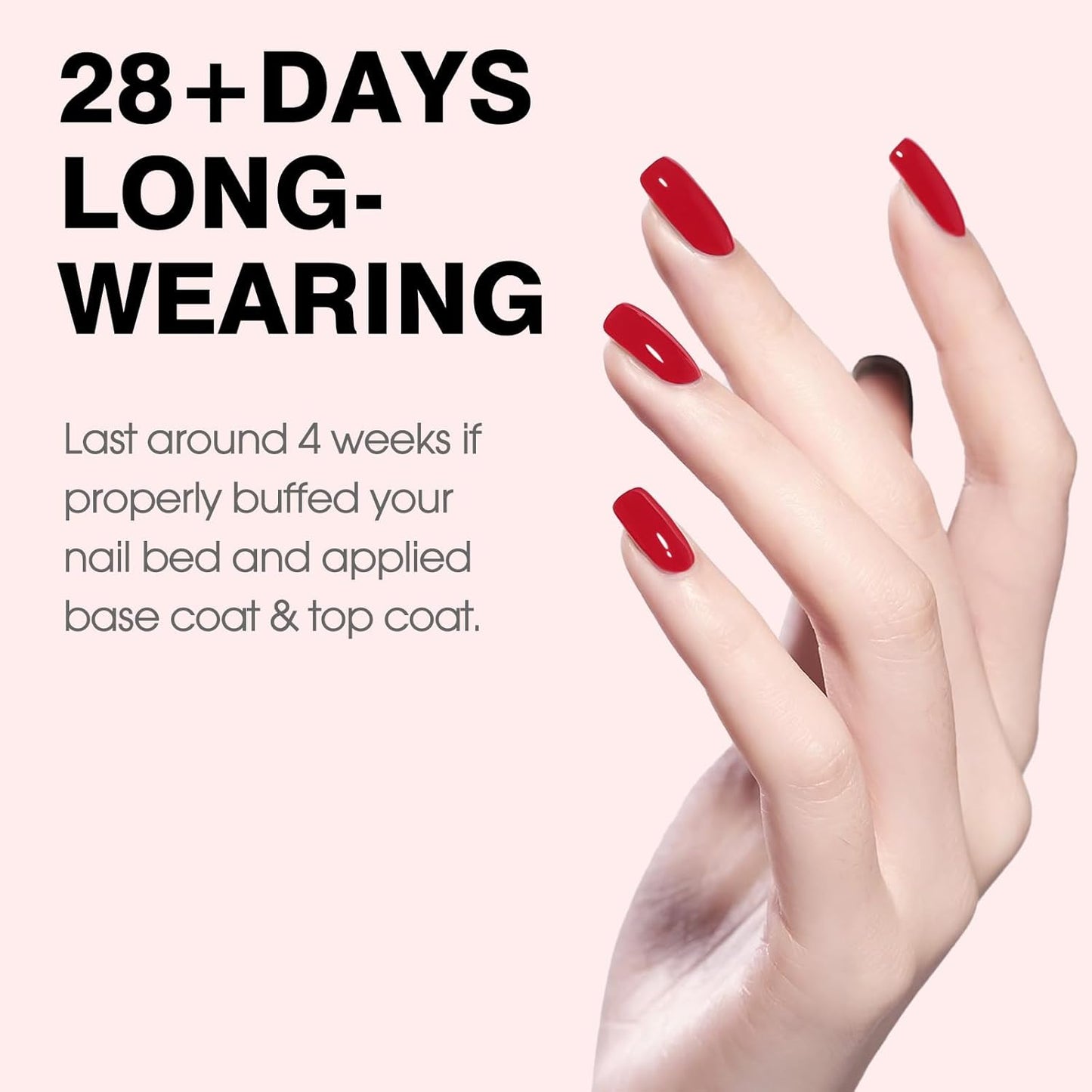 CANNI Gel Nail Polish Red Colors, 1Pcs Red Gel Polish High Gloss Soak Off UV Nail French Nail Manicure Salon DIY-BrightBean Baby