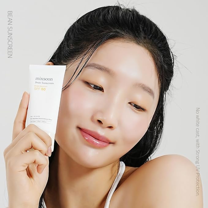 mixsoon Bean Sunscreen 1.69 Fl. Oz. / 50ml SPF 50 Airy Texture Type Lightweight No White Cast For Face Korean Glass Skin Care-BrightBean Baby