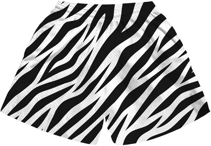 Fashion Funny Animal Printing Swim Trunks 5 inch Inseam Quick Dry Active Board Shorts for Men-BrightBean Baby