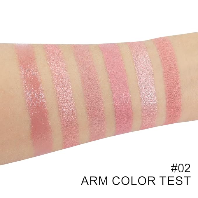 6-in-1 Cream & Powder Makeup Palette – Blush Highlighter & Eyeshadow, Matte & Shimmer Rose Nude Tones, Travel-Friendly Compact for Daily & Travel Use 02-BrightBean Baby