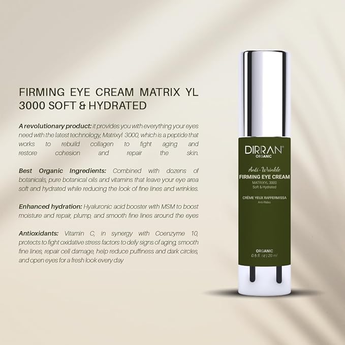 Firming Eye Cream Matrixyl (3000) Leave Your Eye Area Soft & Hydrated With The Look Of Fine Lines And Wrinkles Minimized. Repair and Sooth Fragile Skin Around Eyes.-BrightBean Baby