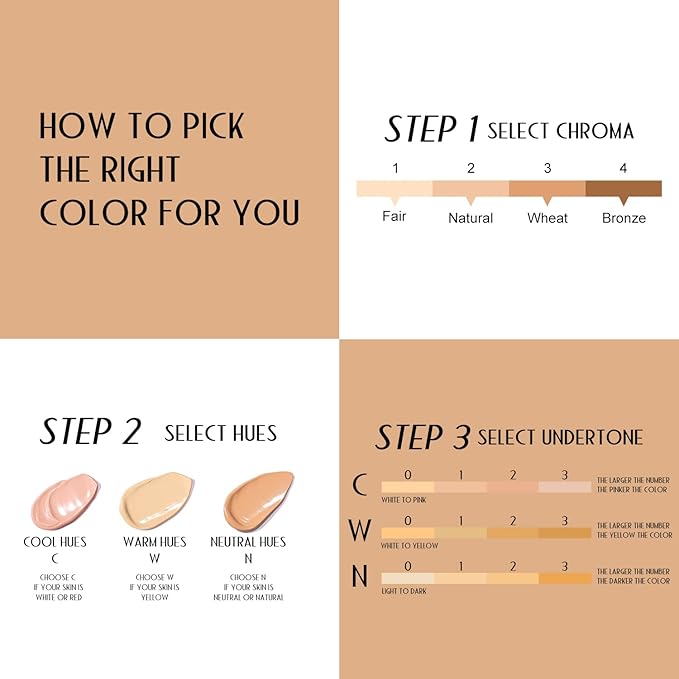 YOUNG VISION Full Coverage Longwear Foundation, Matte Finish, Waterproof, Poreless Liquid Foundation Makeup, Base de Maquillaje Alta Cobertura, 1 fl.oz-BrightBean Baby