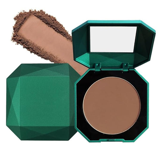 Pressed Matte Face Powder Makeup & Setting Powder for Poreless Wrinkle Blurring Contour Concealer Finishing,Lightweight,High Coverage,Shine Control, N.W 10g (06)-BrightBean Baby