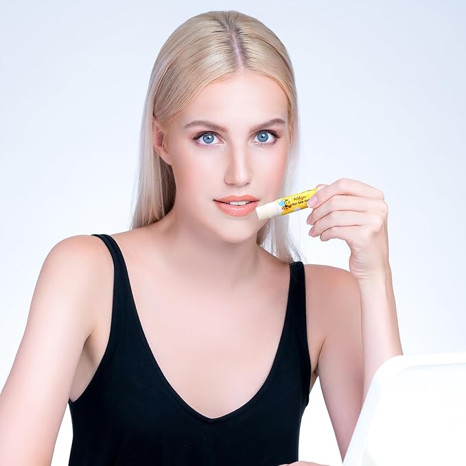 48 Sets Bee Lip Balm with Bee Themed Thank Card Tags Baby Shower Favor Bulk Bee Themed Gifts for Baby Shower Baptism Birthday Party Supplies Christmas Party-BrightBean Baby