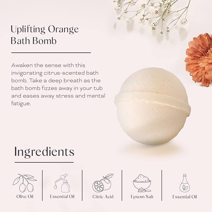 Dear Ava Spa Gifts for Women and Girls - Organic Self Care Luxury Gifting Idea Kit Set Basket - Anti Stress Relaxing Bath and Body Gift Box for Her with Heartfelt Card Confirmation Gift for Girls-BrightBean Baby