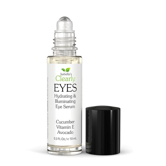 EYES, Natural Anti Aging Eye Serum | Hydrating and Firming Instant Treatment for Tired Puffy Eyes, Dark Circles, Swollen Eyelid, Eye Bags with Cucumber and Avocado | Made in USA-BrightBean Baby