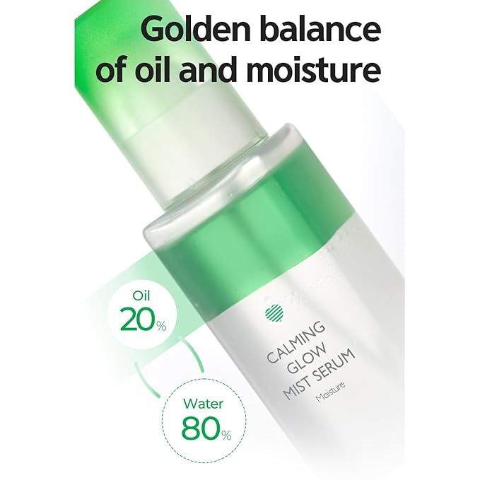Glow Mist Serum – Hydrating & Soothing Face Mist Artemisia, Centella Asiatica, Evening Primrose, Korean Skin Care, Made in Korea, for Sensitive Skin (Calming, 3.38 oz)-BrightBean Baby