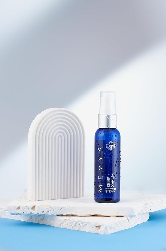 Shine Serum 2 Oz. (Color Protection - Thermal Protection), Hair Serum for Split Ends and Healthy Hair, Hair Style and Frizz Control, Hair Protector for Heating Tools, Seal Color and Color Care-BrightBean Baby