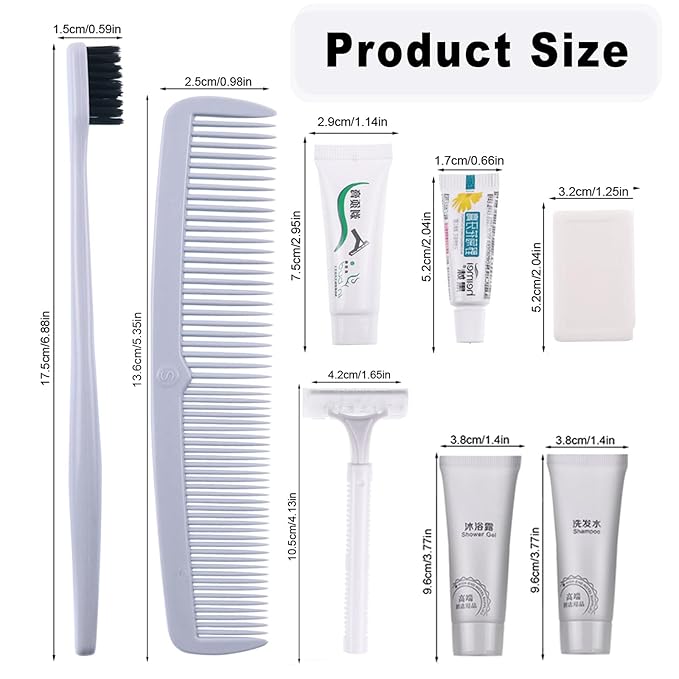 Hygiene Kit, Hygiene Kit Bulk, Individually Packed,The Travel Hygiene Kit Is Fully Equipped, Convenient For Personal Washing, Convenience Kits Suitable For Hotel, Home, Camping, Travel ( Pack-25)-BrightBean Baby