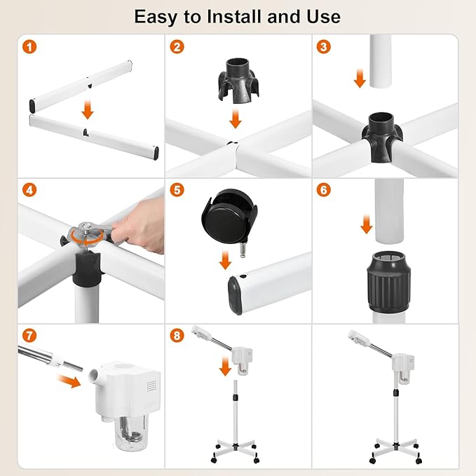 JOSTZHXIN Professional Facial Steamer, Esthetician Face Steamer Hot Mist, Facial Steamer for Home Beauty Salon Spa-BrightBean Baby