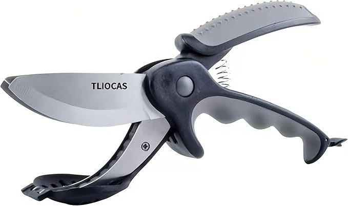 Kitchen Salad Scissors with Salad Forks for Chop n Mix Salad,Salad Cutting Tool Cut and Toss Dual Blade Salad Chopper Scissors,Multifunction Vegetable Salad Making Kit with Cutter n Mixing Fork