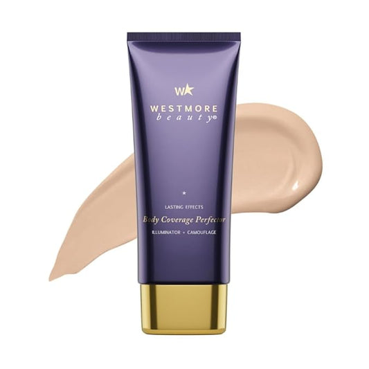 Westmore Beauty Body Coverage Perfector – Waterproof Leg & Body Makeup - Tattoo Cover Up Makeup - 3.5 Oz (Light Radiance)-BrightBean Baby