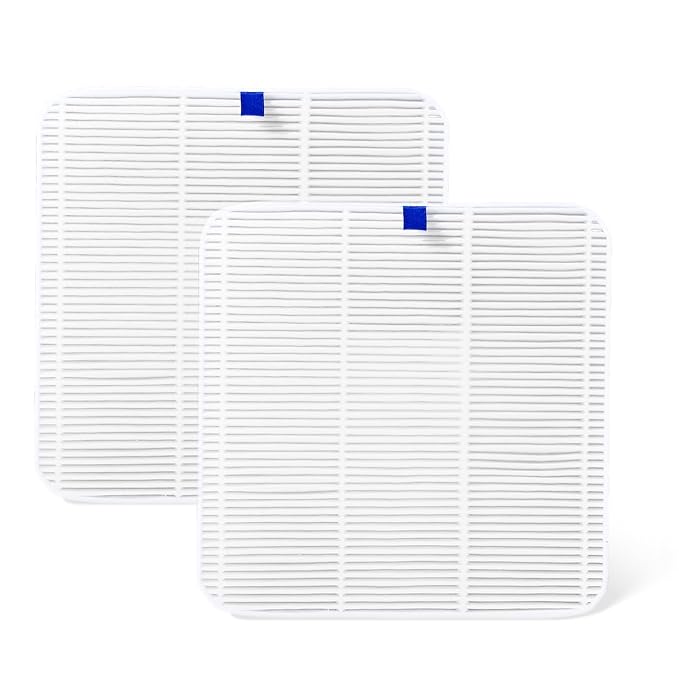 Makartt Nail Dust Collector Filter - Replacement Filter Reusable Dust Filter For Larina Nail Dust Collector Vacuum Fan Dust Nail Tool Attach 99% of Nail Dust Easy to Clean 2 Pack White-BrightBean Baby